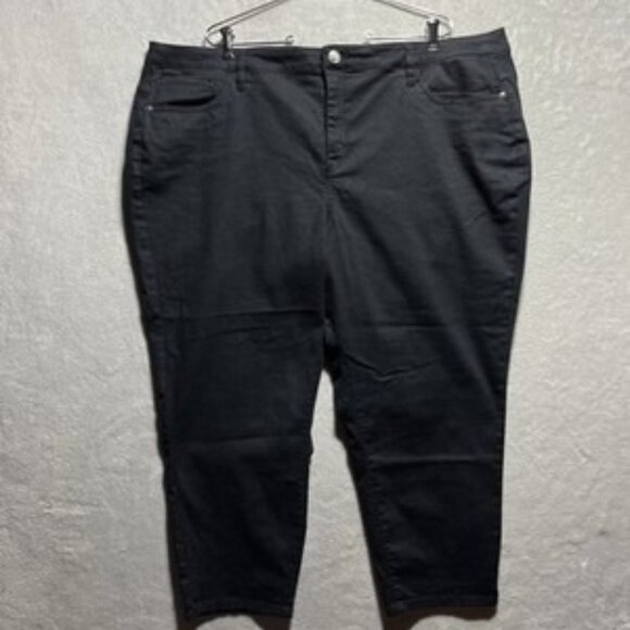 Lane Bryant Denim - Lane Bryant High Rise Jeans Plus Size 28 Navy Blue Dark Wash Denim Jegging